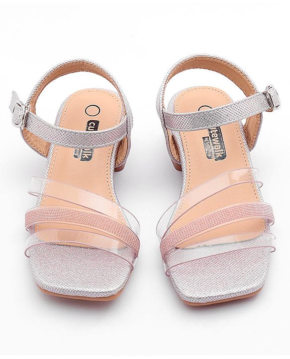 Cute Walk by Babyhug Shimmer Sandals - Pink - EU 25 Pink