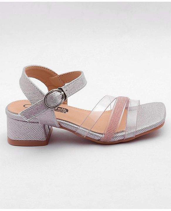 Cute Walk by Babyhug Shimmer Sandals - Pink - EU 27 Pink
