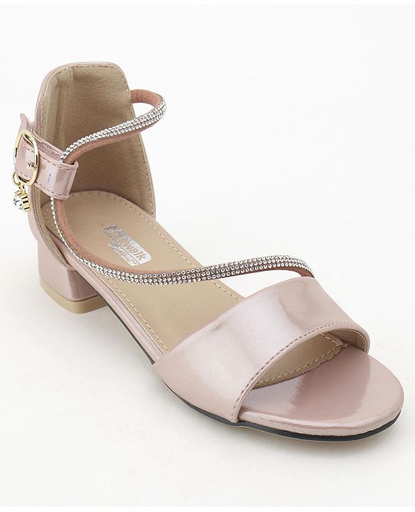 Cute Walk by Babyhug Sandals With Studded Pearls - Pink