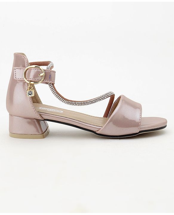 Cute Walk by Babyhug Sandals With Studded Pearls - Pink