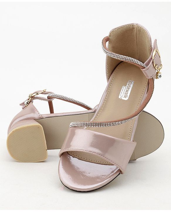Cute Walk by Babyhug Sandals With Studded Pearls - Pink