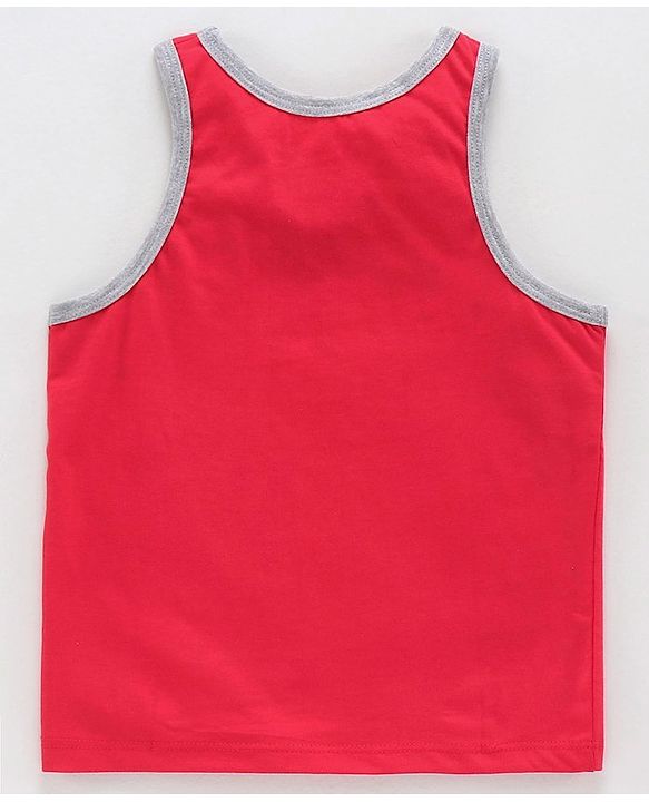 Pine Kids Sleeveless Anti Microbial and Bio Was Vest Pack of 2 - Red