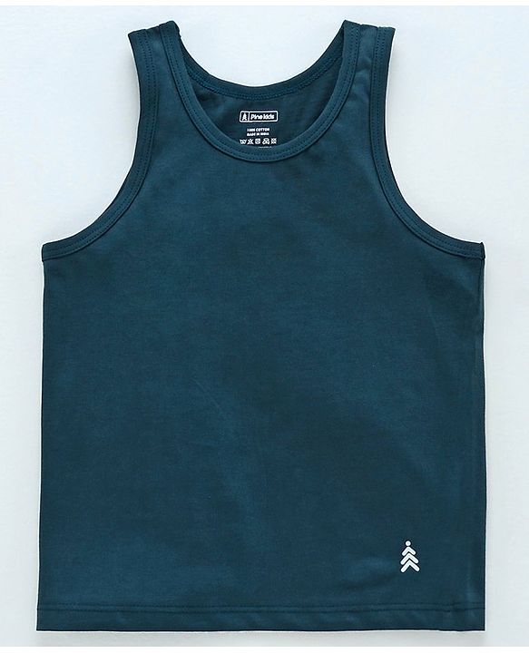Pine Kids Sleeveless Anti Microbial and Bio Was Vest Pack of 2 - Green