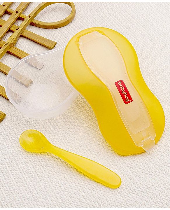 Babyhug Air Tight Bowl With Spoon - Yellow