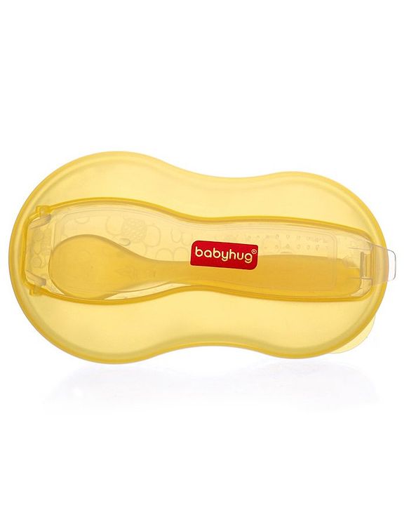 Babyhug Air Tight Bowl With Spoon - Yellow