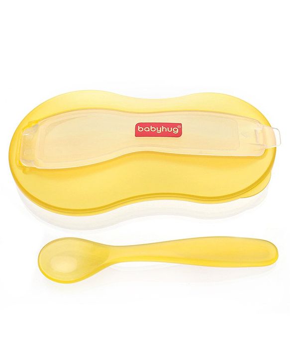 Babyhug Air Tight Bowl With Spoon - Yellow