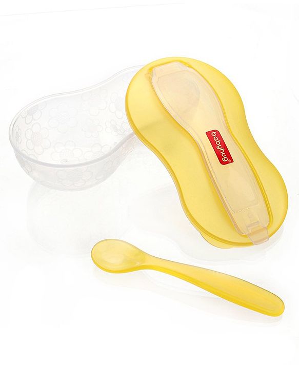 Babyhug Air Tight Bowl With Spoon - Yellow
