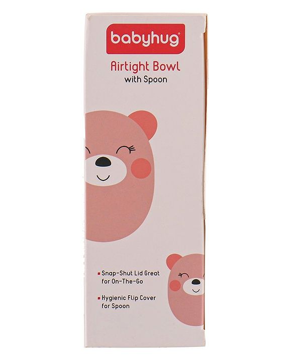 Babyhug Air Tight Bowl With Spoon - Yellow