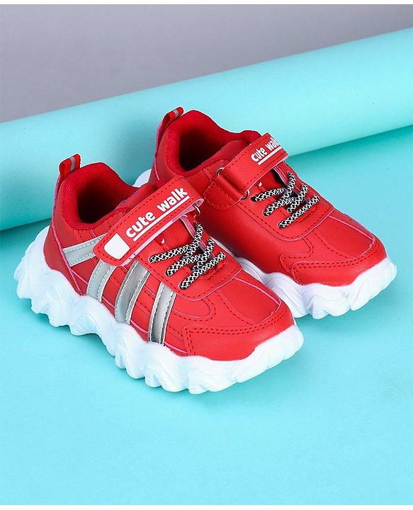 Cute Walk by Babyhug Sneakers Shoes - Red