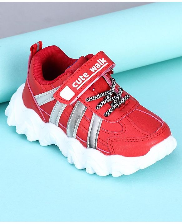 Cute Walk by Babyhug Sneakers Shoes - Red
