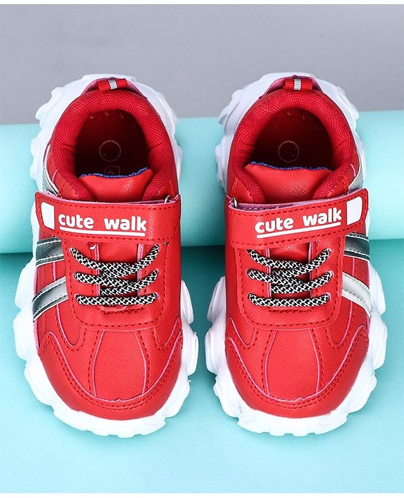 Cute Walk by Babyhug Sneakers Shoes - Red