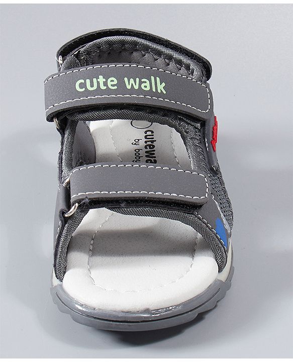 Cute Walk by Babyhug Sandals  - Grey