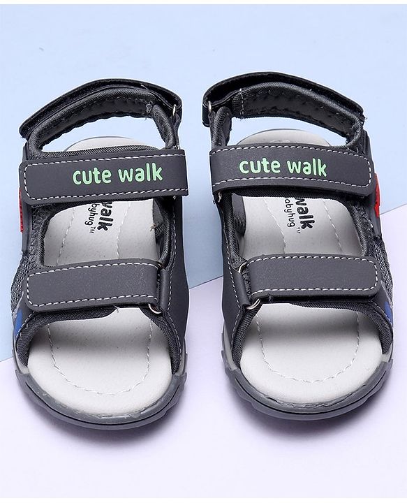 Cute Walk by Babyhug Sandals  - Grey