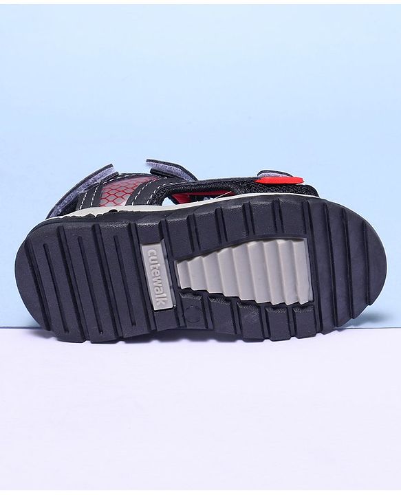 Cute Walk by Babyhug Sandals - Black