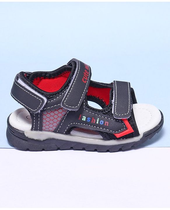 Cute Walk by Babyhug Sandals - Black