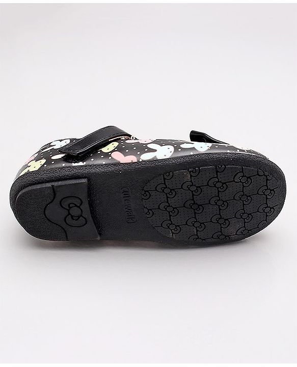 Cute Walk by Babyhug Sandal Bunny Print - Black