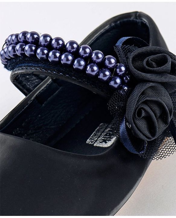 Cute Walk by Babyhug Perl Studded Sandals - Navy