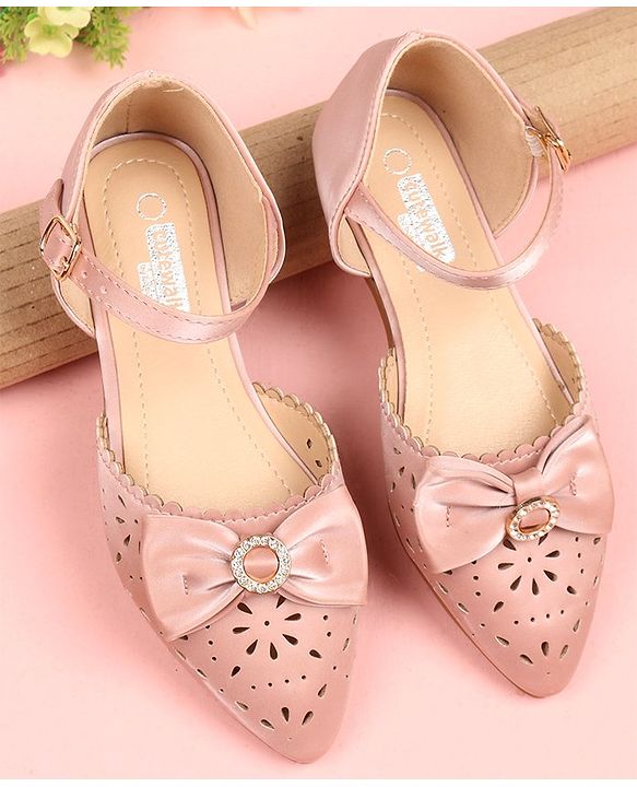 Cute Walk by Babyhug Laser Cut Sandals - Pink
