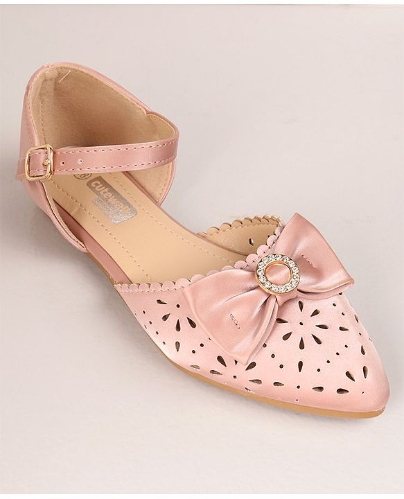 Cute Walk by Babyhug Laser Cut Sandals - Pink