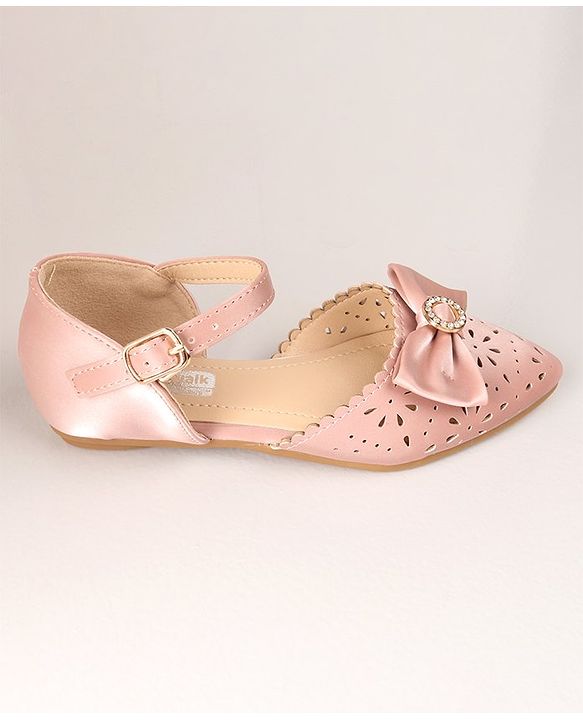 Cute Walk by Babyhug Laser Cut Sandals - Pink