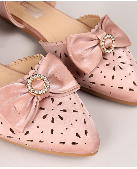 Cute Walk by Babyhug Laser Cut Sandals - Pink