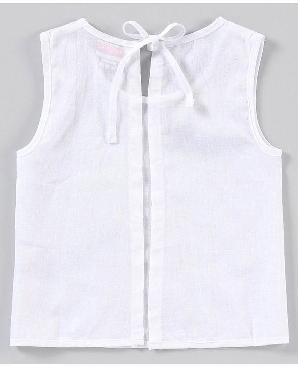 Babyhug Sleeveless 100% Cotton Jhabla Pack of 5 - White