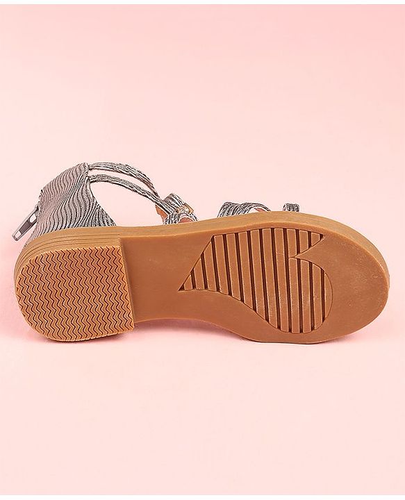 Cute Walk by Babyhug Sandals - Grey