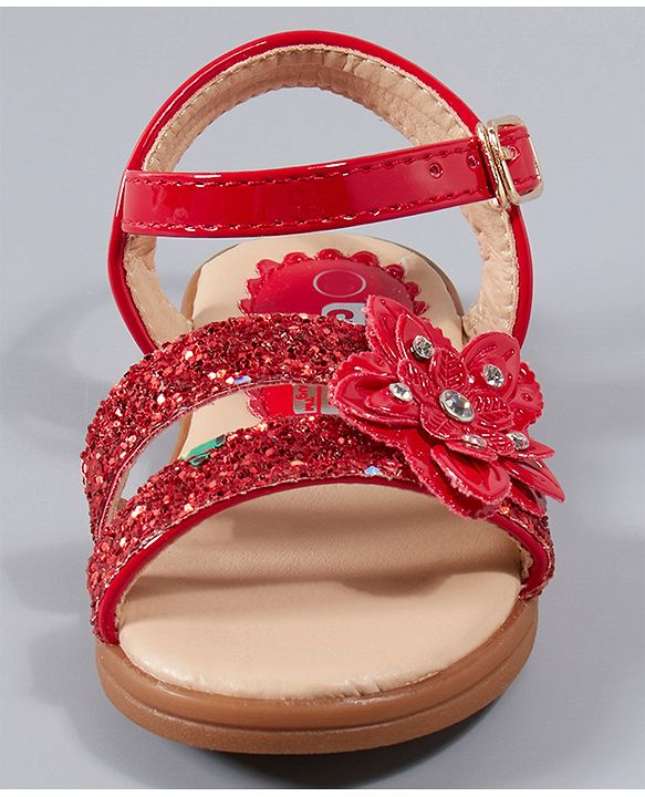 Cute Walk by Babyhug Sandals - Red