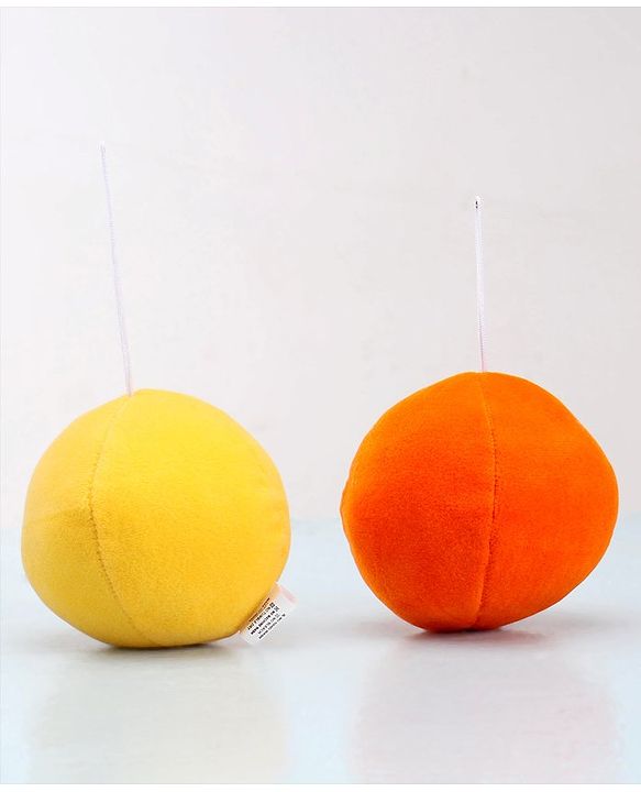 Babyhug Soft Smiley Balls Set of 7|Colorful Plush Balls for Toddlers|Boosts Sensory, Motor & Social Skills|Safe & Interactive|Learning Through Play|BIS|Ideal Gift|2+ Months|Multicolor