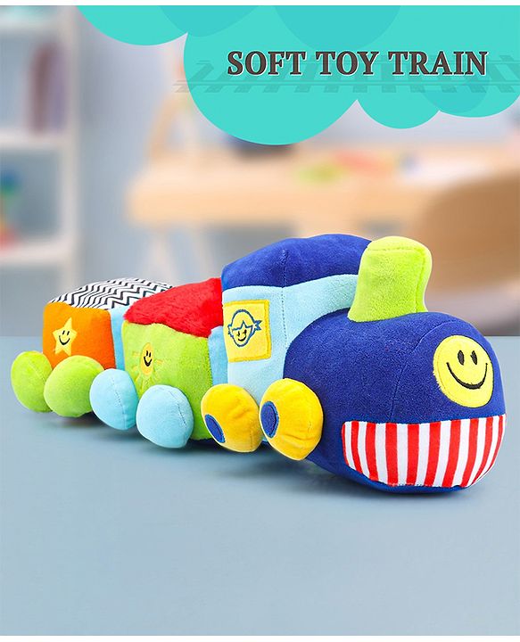 Babyhug Activity Soft Toy Train Multicolour - Length 46 cm