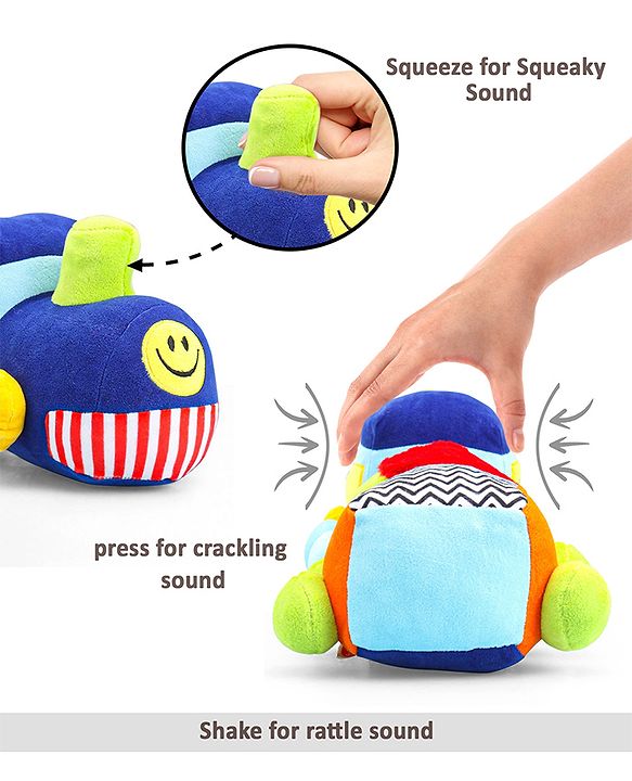Babyhug Activity Soft Toy Train Multicolour - Length 46 cm