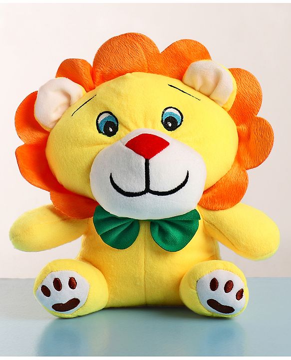 Babyhug Baby Lion Soft Toy Yellow - Height 25 cm