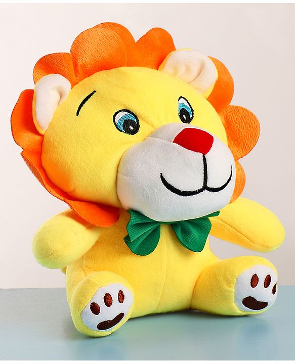 Babyhug Baby Lion Soft Toy Yellow - Height 25 cm