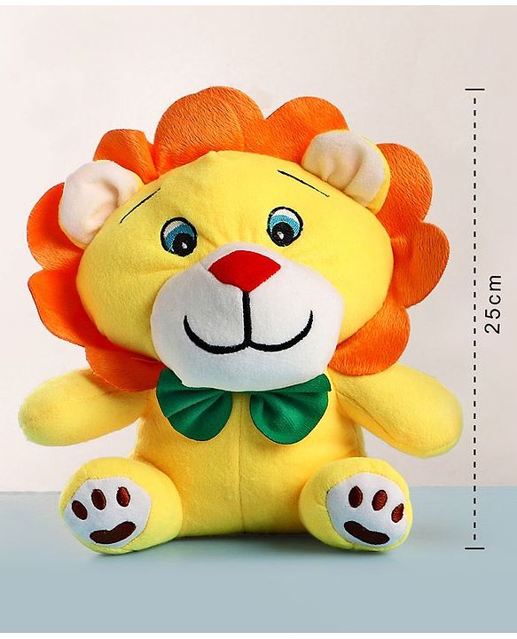 Babyhug Baby Lion Soft Toy Yellow - Height 25 cm