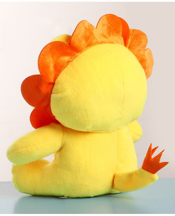 Babyhug Baby Lion Soft Toy Yellow - Height 25 cm