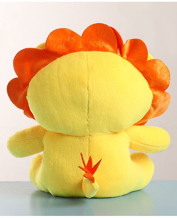 Babyhug Baby Lion Soft Toy Yellow - Height 25 cm