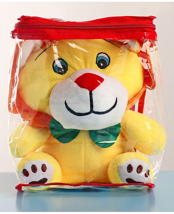 Babyhug Baby Lion Soft Toy Yellow - Height 25 cm