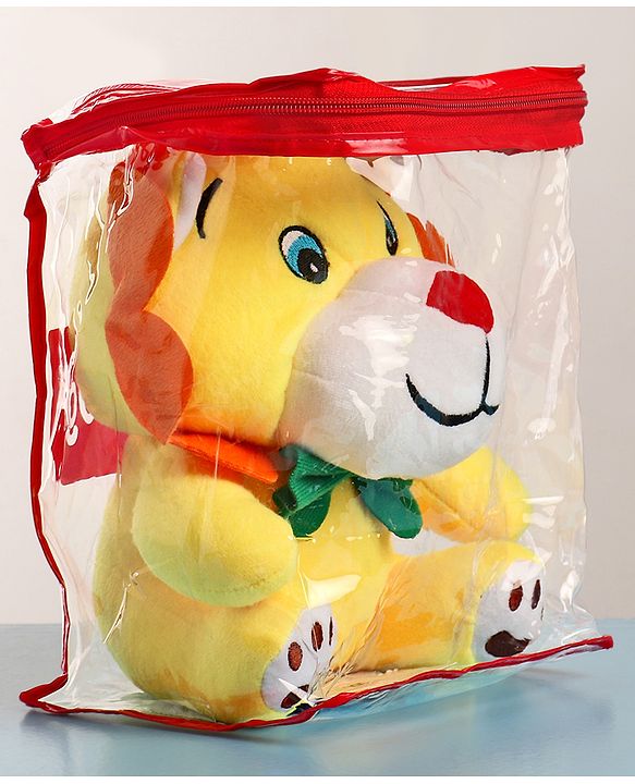 Babyhug Baby Lion Soft Toy Yellow - Height 25 cm
