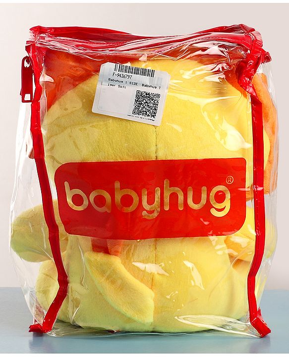Babyhug Baby Lion Soft Toy Yellow - Height 25 cm