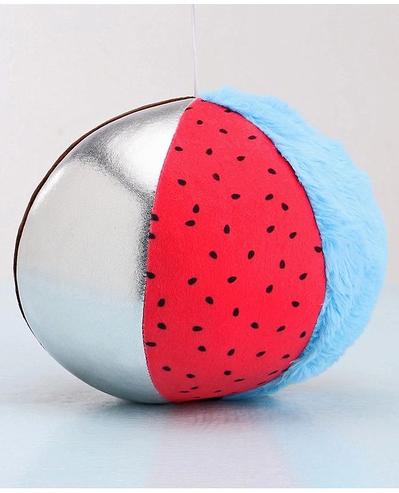 Babyhug Multi Textured Rattling Ball Multicolor - Height 15 cm
