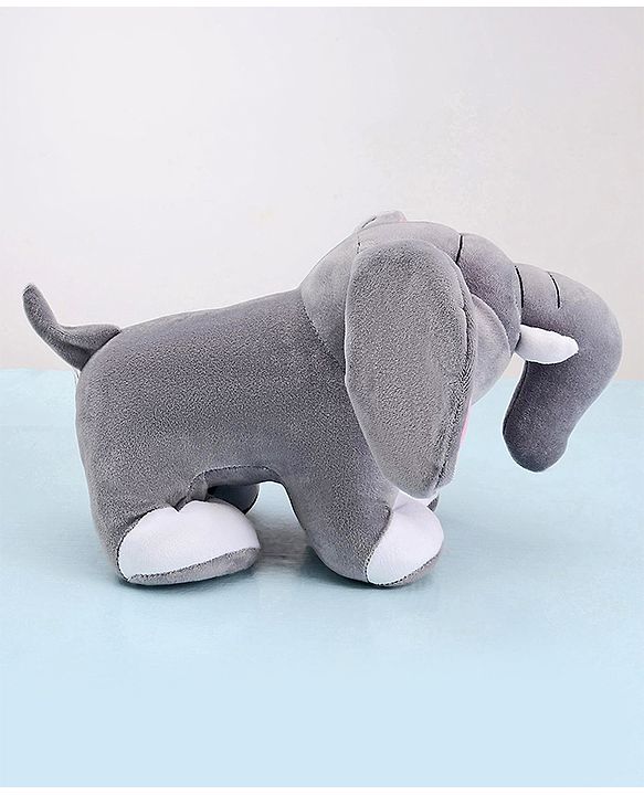 Babyhug Baby Elephant Soft Toy Grey - Height 23 cm