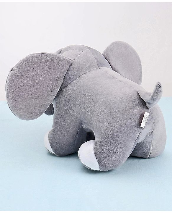 Babyhug Baby Elephant Soft Toy Grey - Height 23 cm
