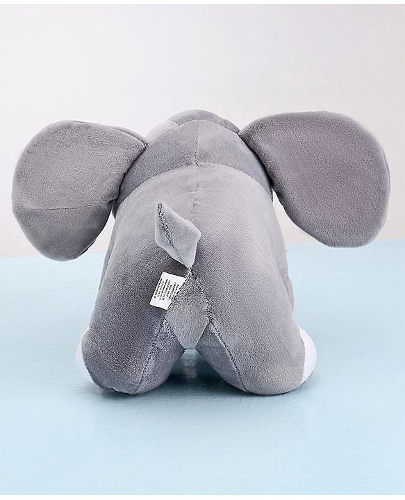 Babyhug Baby Elephant Soft Toy Grey - Height 23 cm