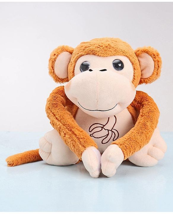 Babyhug Monkey Soft Toy Brown - Height 40 cm