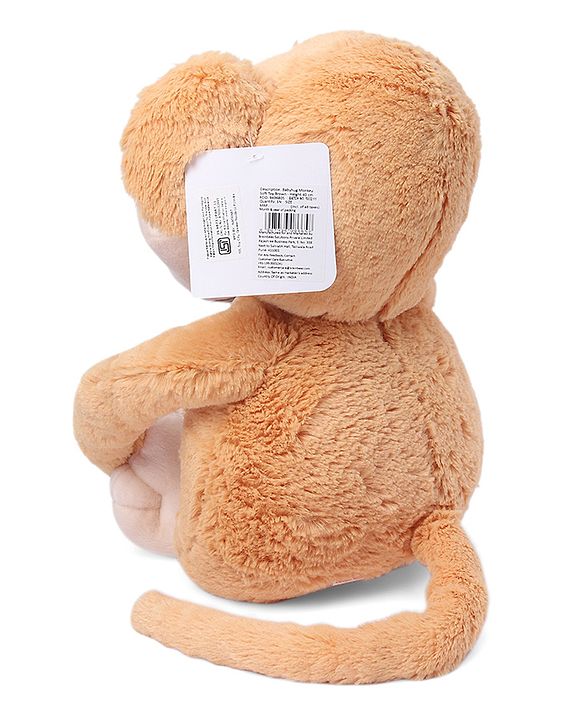 Babyhug Monkey Soft Toy Brown - Height 40 cm