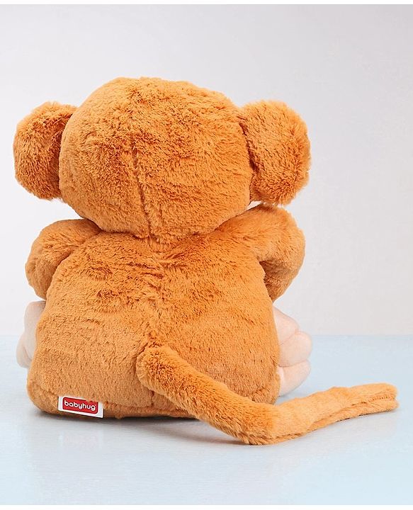 Babyhug Monkey Soft Toy Brown - Height 40 cm
