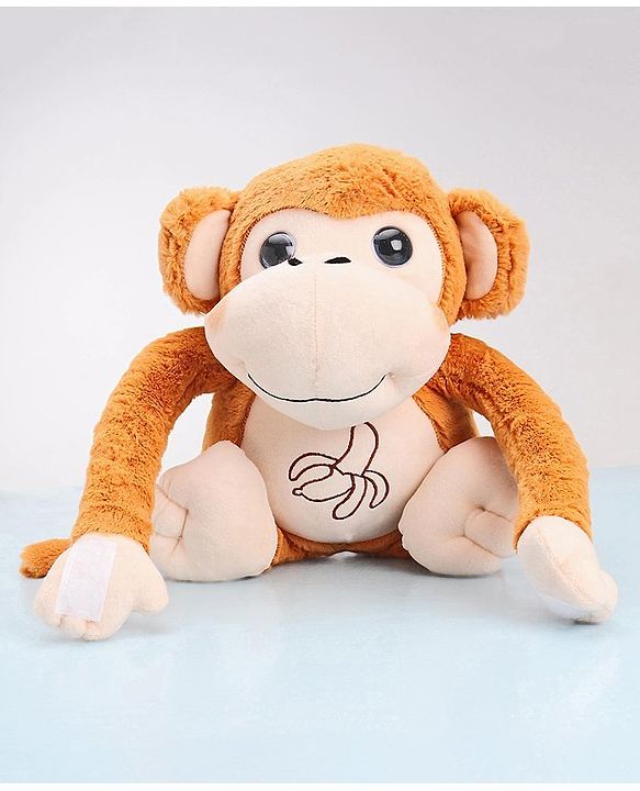 Babyhug Monkey Soft Toy Brown - Height 40 cm