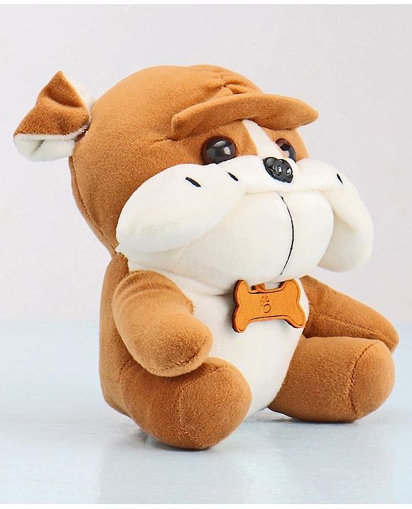 Babyhug Dog Soft Toy Pack of 2 Black Brown - Height 15 cm