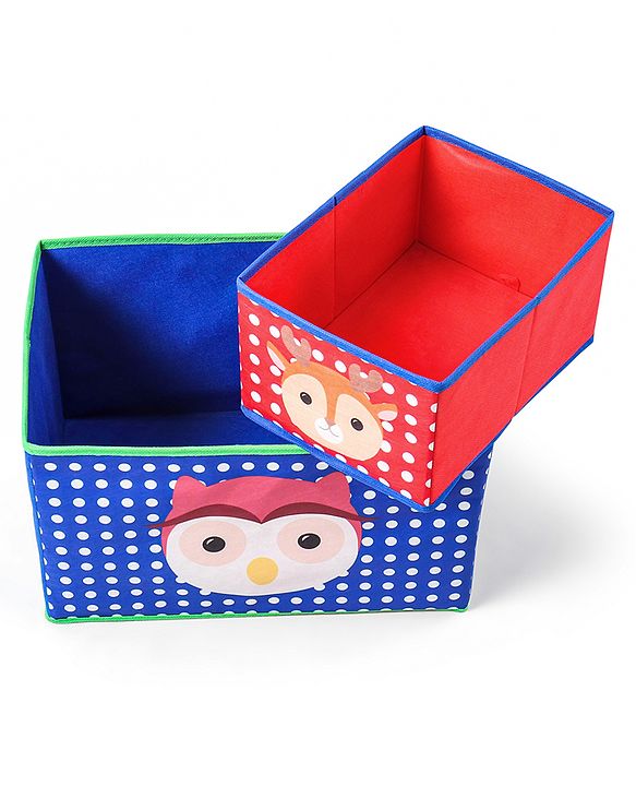 Babyhug 9 Bins Storage Organizer Animal Print - Multicolor