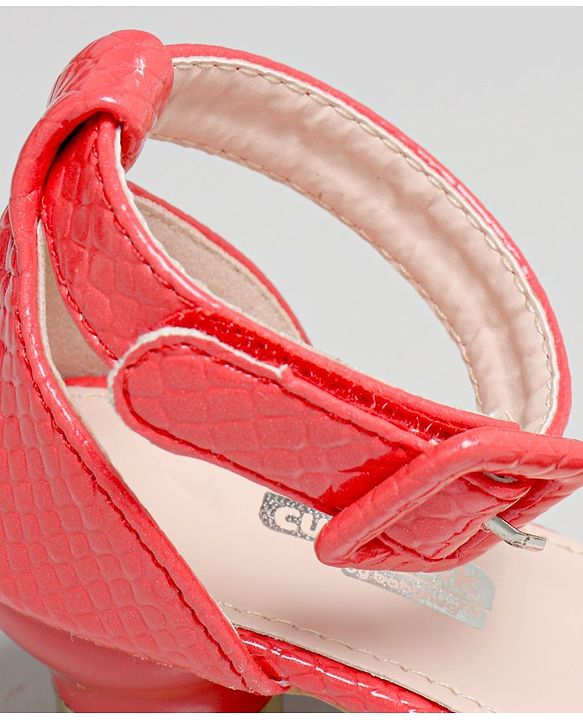Cute Walk by Babyhug Stone Studded Sandals - Red